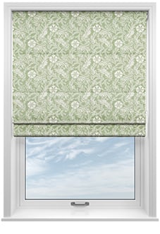 Cadogan, Vintage Green - Motorised Roman Blind